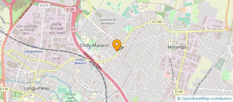 localisation de l'entreprise MONSIEUR FRANCK WAROUDE  CHILLY-MAZARIN