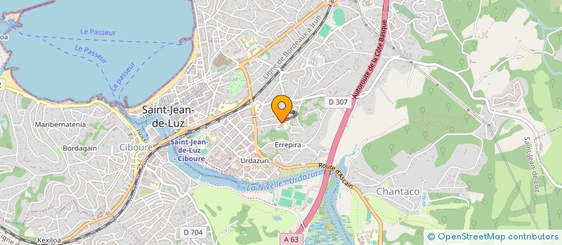 localisation de l'entreprise MONSIEUR FRANCK WIBAUX à SAINT-JEAN-DE-LUZ