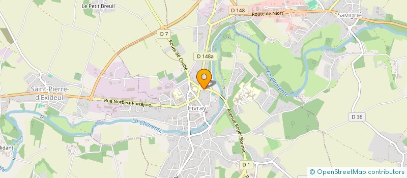 localisation de l'entreprise MONSIEUR FRANCK WILDEMANN  CIVRAY