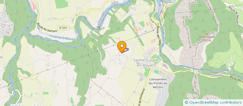 localisation de l'entreprise MONSIEUR FRANCK WODARCZAK à SAINTE-EULALIE-EN-ROYANS