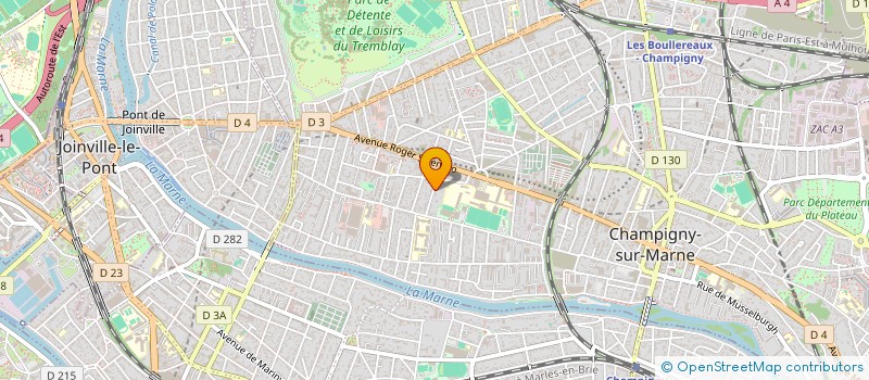 localisation de l'entreprise MONSIEUR FRANCK YOBA à CHAMPIGNY-SUR-MARNE