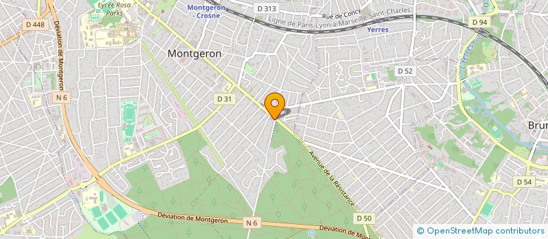 localisation de l'entreprise MONSIEUR FRANCK ZHANG à MONTGERON