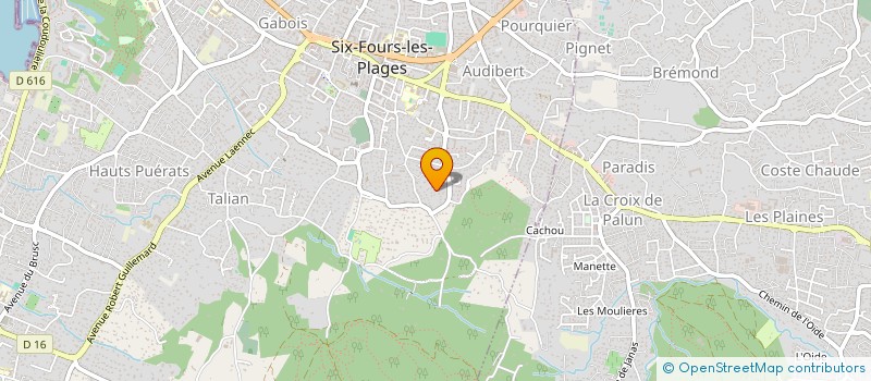 localisation de l'entreprise MONSIEUR FRANCK ZIRUBIA  SIX-FOURS-LES-PLAGES