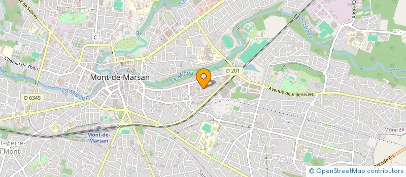 localisation de l'entreprise MONSIEUR FRANCKI CALVO  MONT-DE-MARSAN