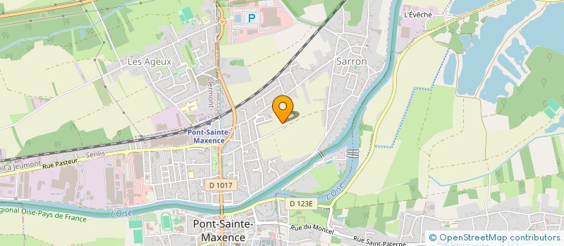 localisation de l'entreprise MONSIEUR FRANCKIE BRUN  PONT-SAINTE-MAXENCE