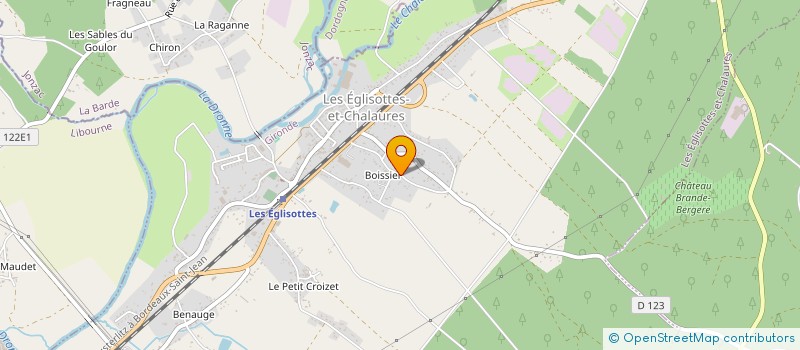 localisation de l'entreprise MONSIEUR FRANCKIE FLORES à LES EGLISOTTES-ET-CHALAURES