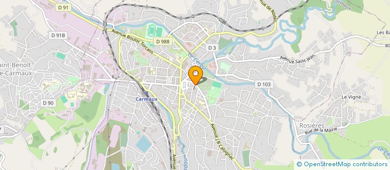 localisation de l'entreprise MONSIEUR FRANCKIE LAVAUX  CARMAUX