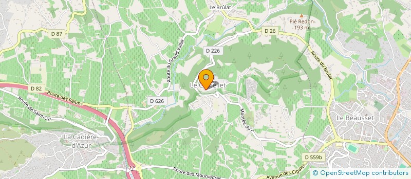 localisation de l'entreprise MONSIEUR FRANCKY ANCRI à LE CASTELLET
