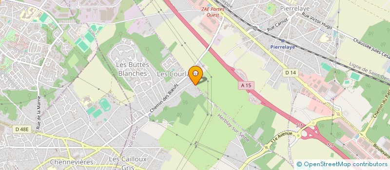 localisation de l'entreprise MONSIEUR FRANCKY AUBERT  HERBLAY-SUR-SEINE