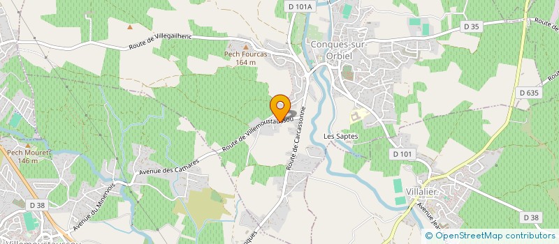 localisation de l'entreprise MONSIEUR FRANCKY BAUER  CONQUES-SUR-ORBIEL