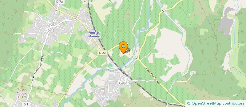 localisation de l'entreprise MONSIEUR FRANCKY BERNARD  GAJAN