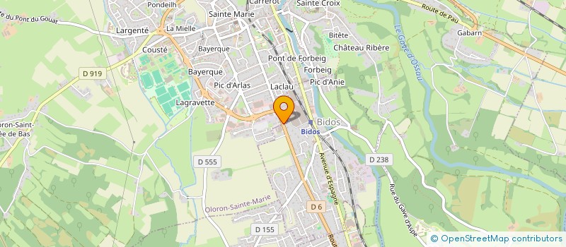 localisation de l'entreprise MONSIEUR FRANCKY BOUNET  POEY D'OLORON