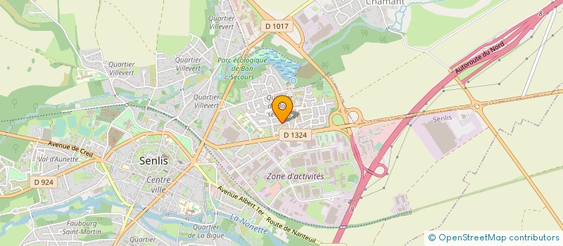 localisation de l'entreprise MONSIEUR FRANCKY CARMONA  SENLIS