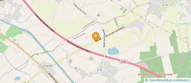 localisation de l'entreprise MONSIEUR FRANCKY CHARDELIN  SAINT-PORQUIER