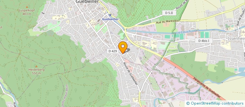 localisation de l'entreprise MONSIEUR FRANCKY CHRISTLEN  GUEBWILLER