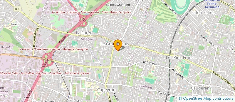 localisation de l'entreprise MONSIEUR FRANCKY CLAUDIO  MERIGNAC