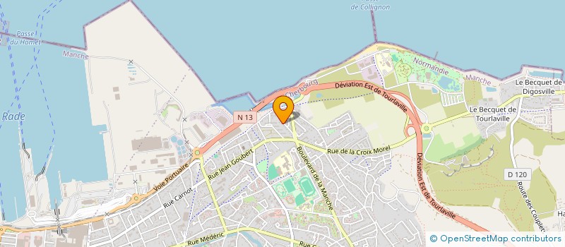 localisation de l'entreprise MONSIEUR FRANCKY DALLEAU  CHERBOURG-EN-COTENTIN