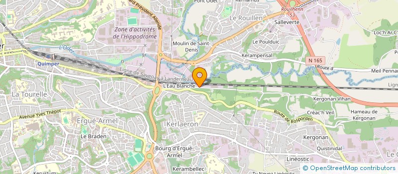 localisation de l'entreprise MONSIEUR FRANCKY DANTOT  QUIMPER