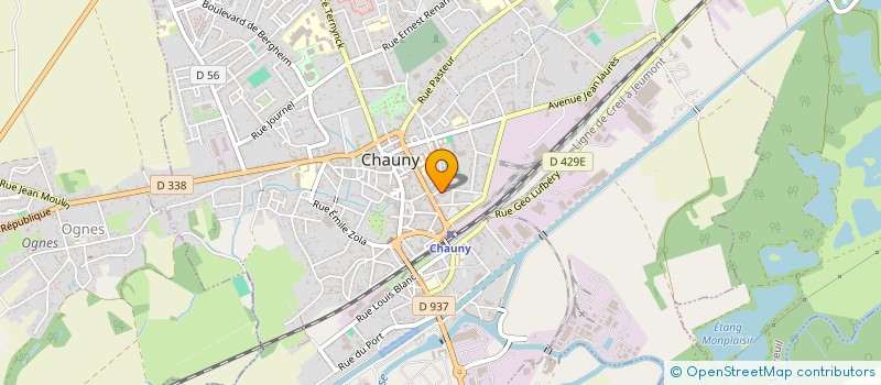 localisation de l'entreprise MONSIEUR FRANCKY DEQUET  CHAUNY