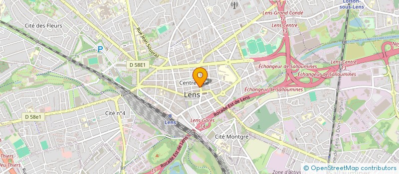 localisation de l'entreprise MONSIEUR FRANCKY HELFRIED  LENS