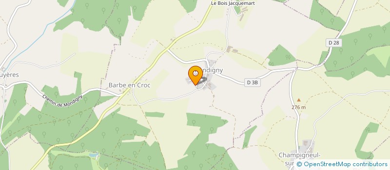 localisation de l'entreprise MONSIEUR FRANCKY LALLE  MONDIGNY