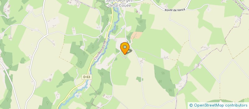 localisation de l'entreprise MONSIEUR FRANCKY LEBERT  SAINT GEORGES DE LA COUEE