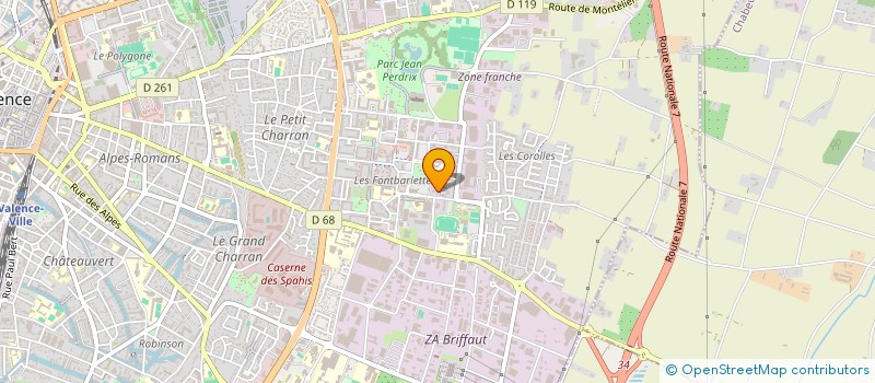 localisation de l'entreprise MONSIEUR FRANCKY MARTIN  VALENCE