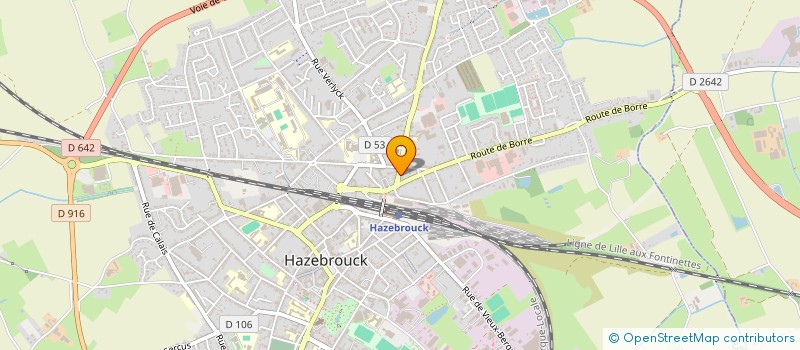 localisation de l'entreprise MONSIEUR FRANCKY NOWAK à HAZEBROUCK