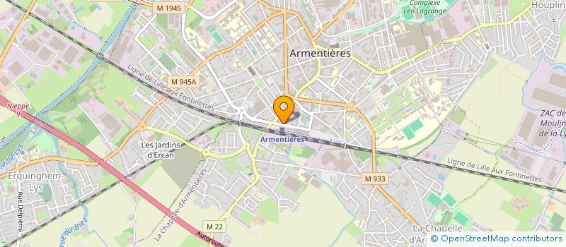 localisation de l'entreprise MONSIEUR FRANCKY WALLABREGUE  ARMENTIERES