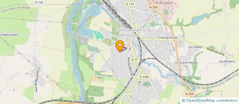 localisation de l'entreprise MONSIEUR FRANCKY WINAUD-TUMBACH  SAINT-GERMAIN-DES-FOSSES