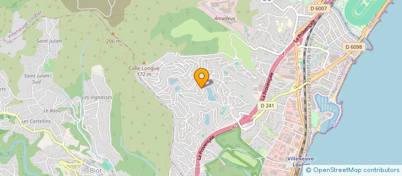 localisation de l'entreprise MONSIEUR FRANCNK BENZEKRI  VILLENEUVE-LOUBET