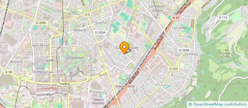 localisation de l'entreprise MONSIEUR FRANCO BALDIN  SAINT-MARTIN-D'HERES