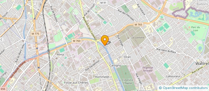 localisation de l'entreprise MONSIEUR FRANCO HERNANDEZ à ROUBAIX