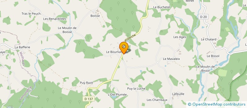 localisation de l'entreprise MONSIEUR FRANCO TARDIVO ROSSELOT  MEILHARDS