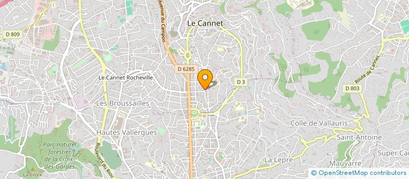 localisation de l'entreprise MONSIEUR FRANCO URBINI  LE CANNET