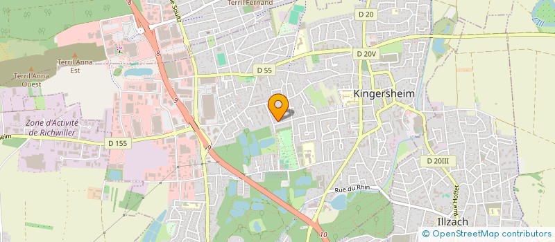 localisation de l'entreprise MONSIEUR FRANCO VALENTE  KINGERSHEIM