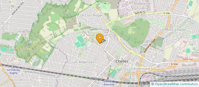 localisation de l'entreprise MONSIEUR FRANCOEUR CLEMENT  CHELLES