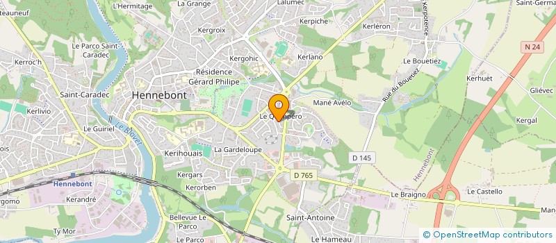 localisation de l'entreprise MONSIEUR FRANCOIS ABGRALL  HENNEBONT