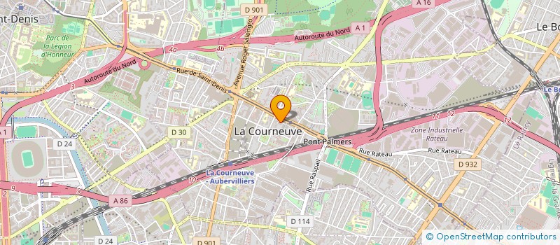 localisation de l'entreprise MONSIEUR FRANCOIS ABU AHMED à LA COURNEUVE