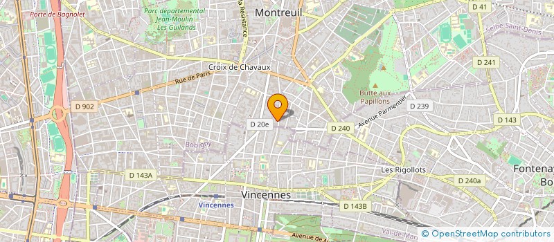 localisation de l'entreprise MONSIEUR FRANCOIS ADMETE à MONTREUIL