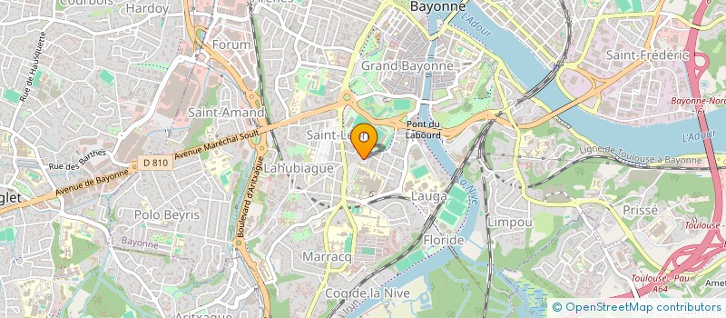 localisation de l'entreprise MONSIEUR FRANCOIS AGUERRE  BAYONNE