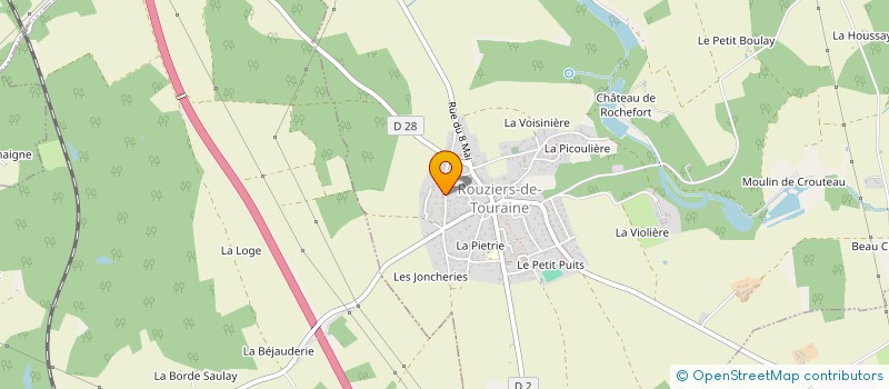 localisation de l'entreprise MONSIEUR FRANCOIS AIME  ROUZIERS-DE-TOURAINE