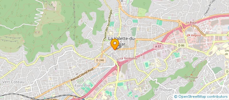 localisation de l'entreprise MONSIEUR FRANCOIS ALFROY à LA VALETTE-DU-VAR
