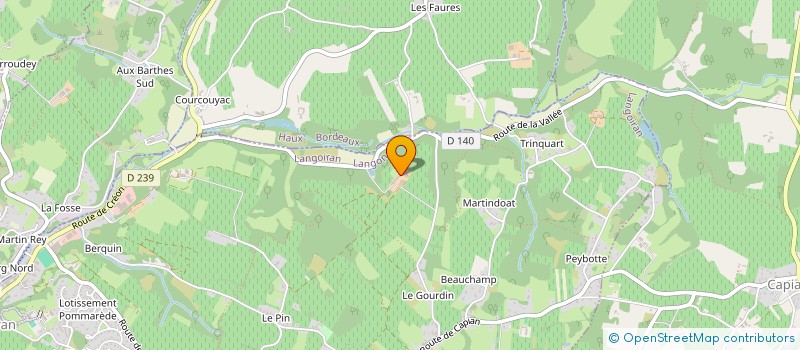 localisation de l'entreprise MONSIEUR FRANCOIS ALLA  LANGOIRAN