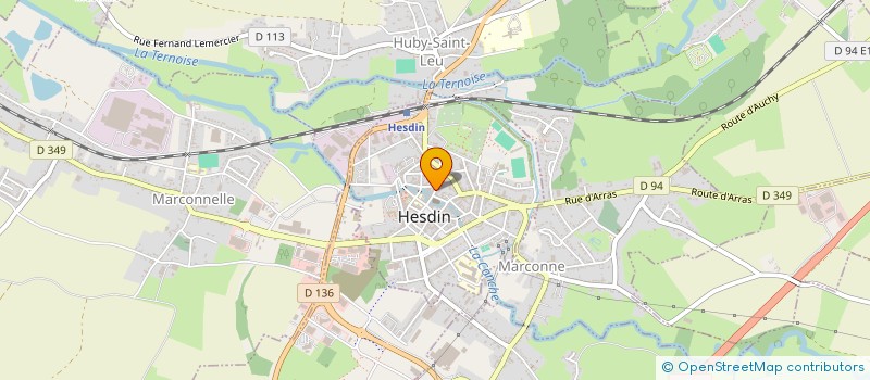 localisation de l'entreprise MONSIEUR FRANCOIS ALLAN  HESDIN