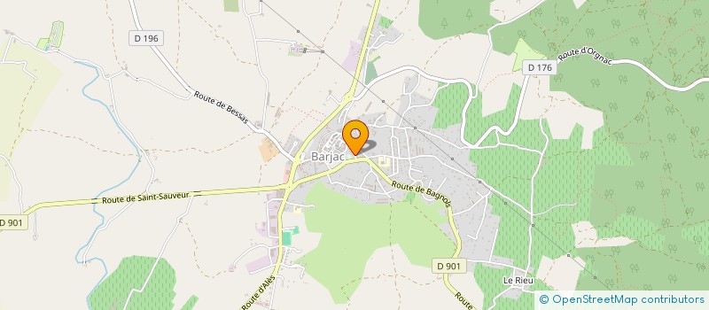 localisation de l'entreprise MONSIEUR FRANCOIS ALLOSIO  BARJAC