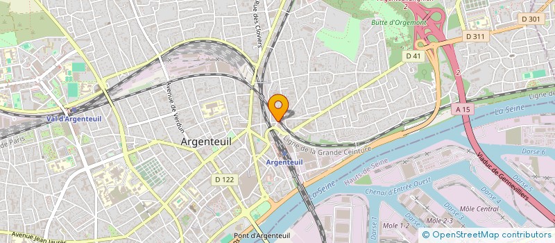 localisation de l'entreprise MONSIEUR FRANCOIS ALVAREZ  ARGENTEUIL