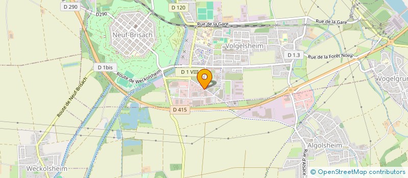 localisation de l'entreprise MONSIEUR FRANCOIS ALVAREZ  VOLGELSHEIM