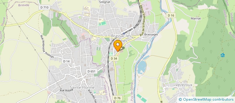 localisation de l'entreprise MONSIEUR FRANCOIS AMARINE à BRASSAC-LES-MINES