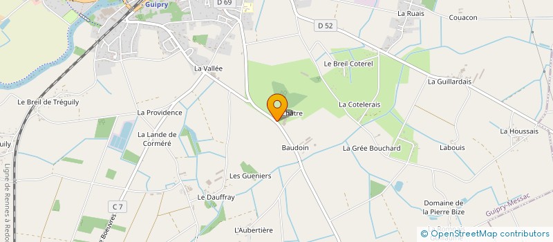 localisation de l'entreprise MONSIEUR FRANCOIS AMOSSE à GUIPRY-MESSAC